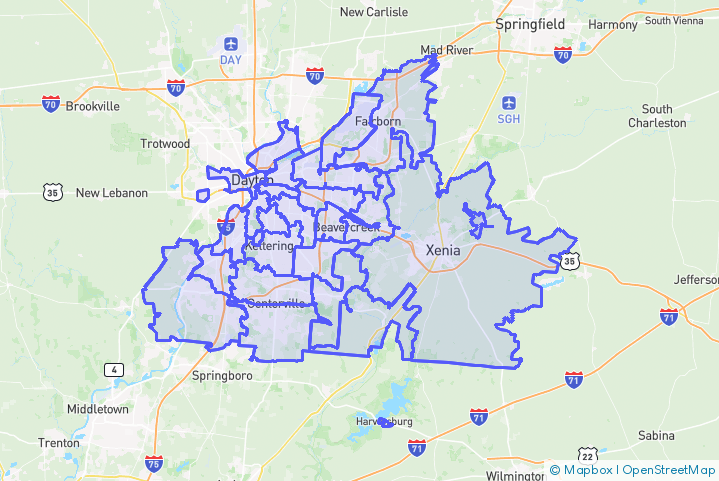 Service Area Map