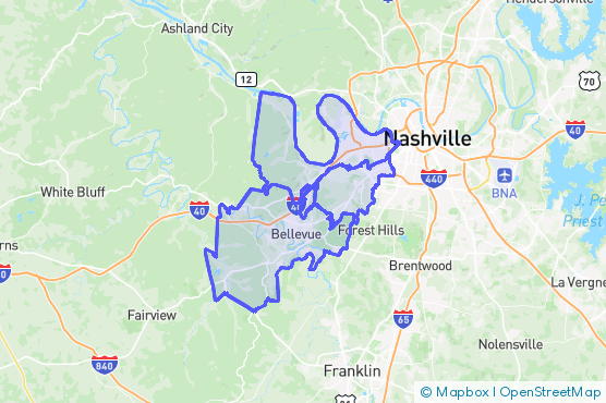 Service Area Map