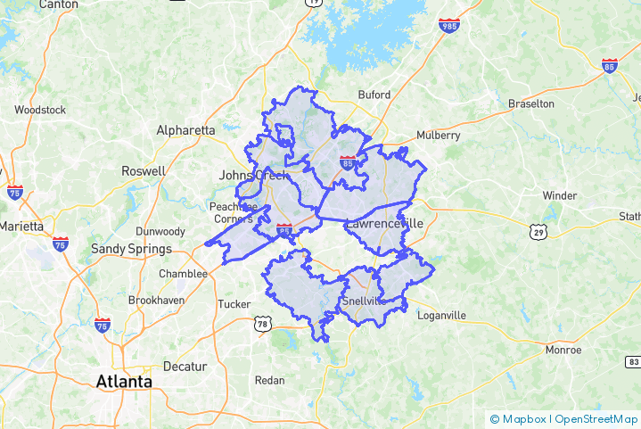 Service Area Map