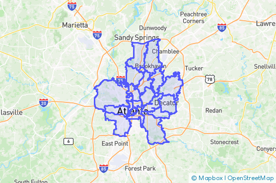 Service Area Map
