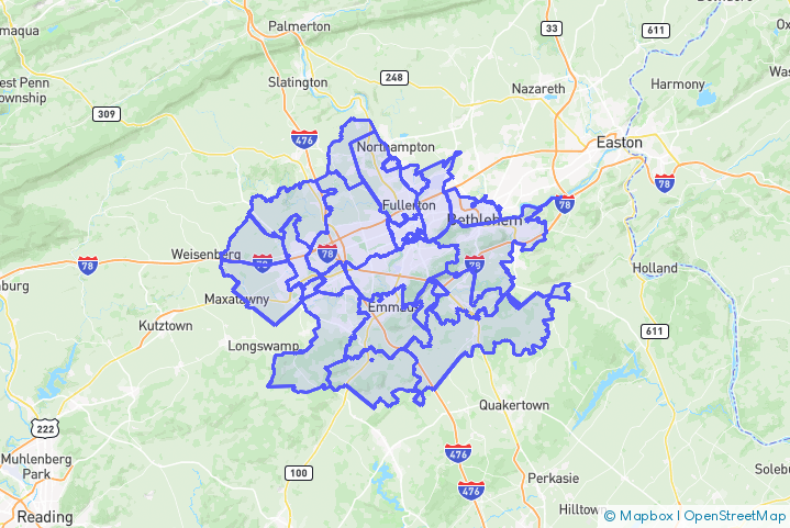 Service Area Map