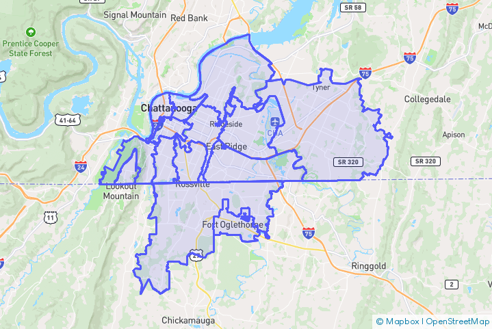 Service Area Map