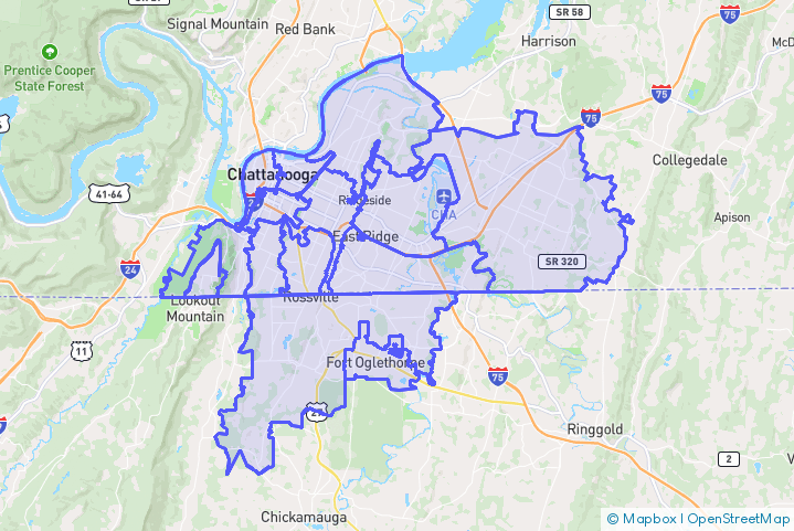 Service Area Map