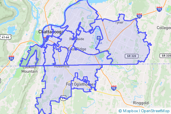 Service Area Map