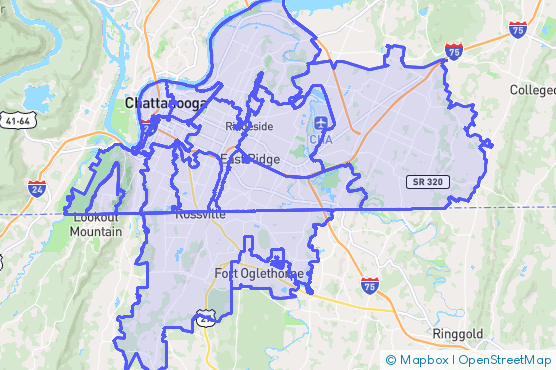 Service Area Map