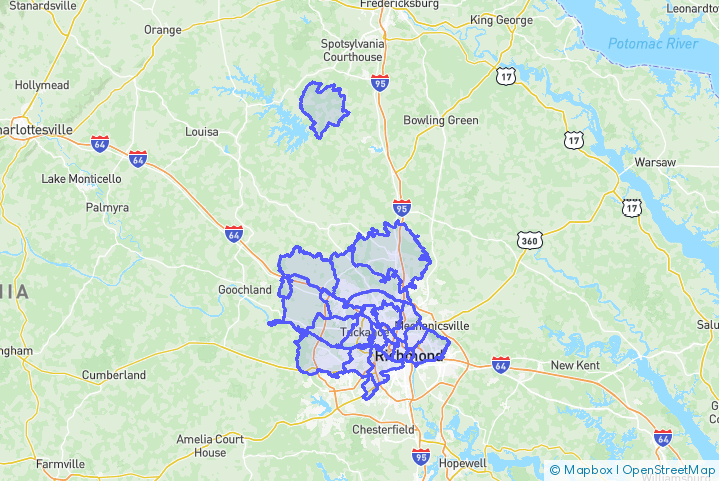 Service Area Map