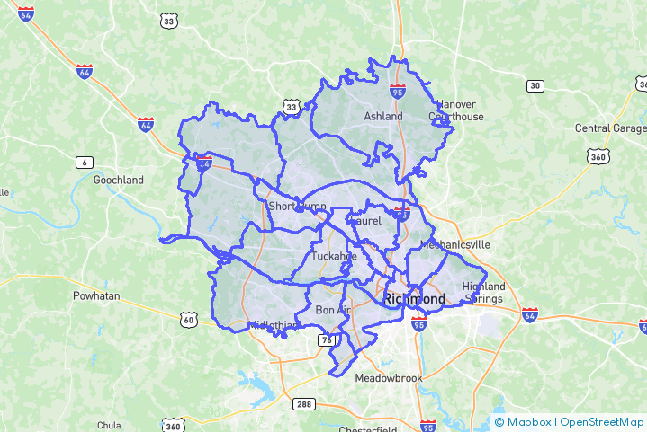 Service Area Map