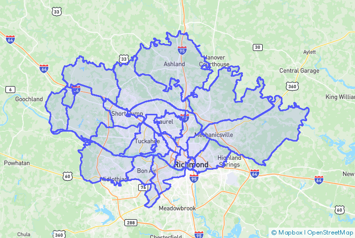 Service Area Map