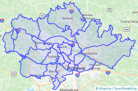Service Area Map