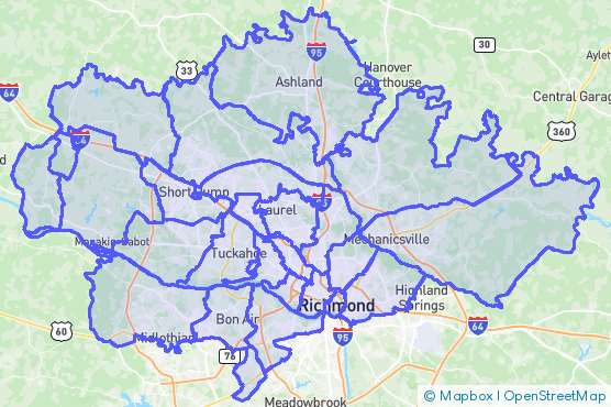 Service Area Map
