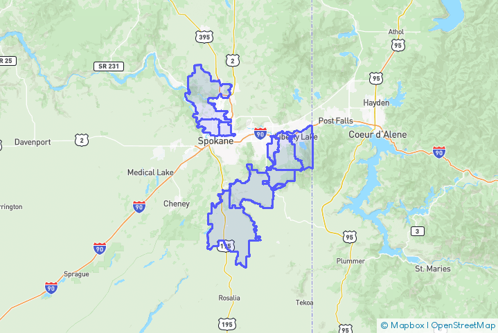 Service Area Map