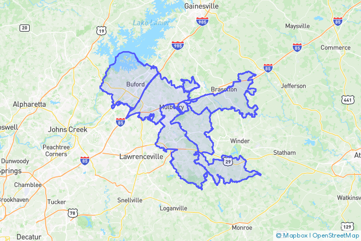 Service Area Map