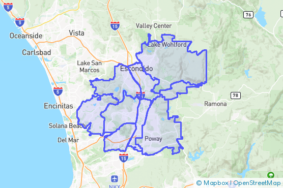 Service Area Map