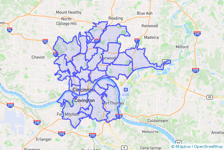 Service Area Map