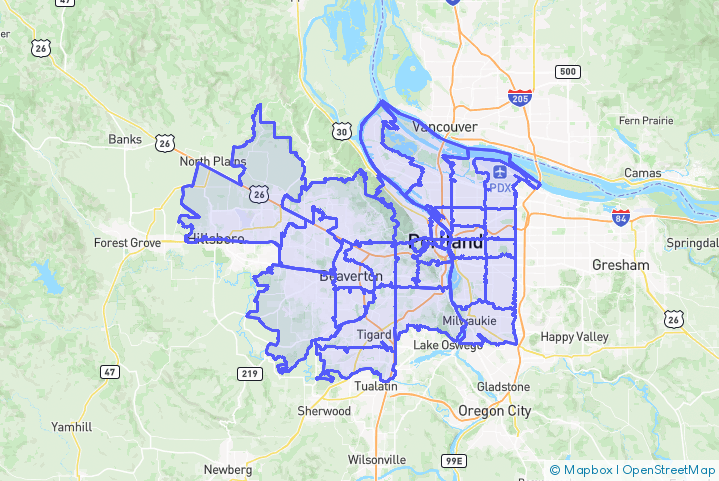 Service Area Map