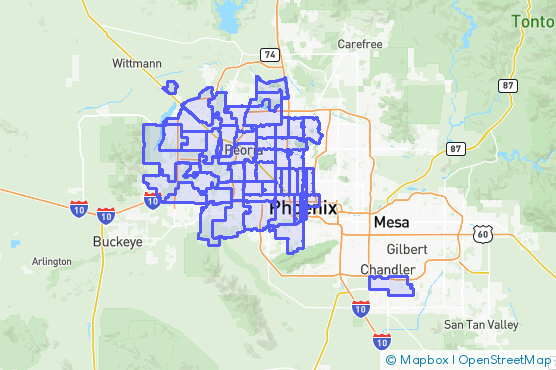 Service Area Map