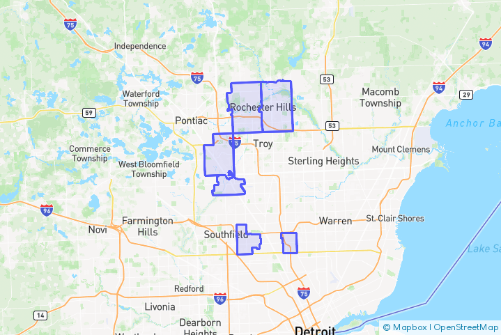 Service Area Map