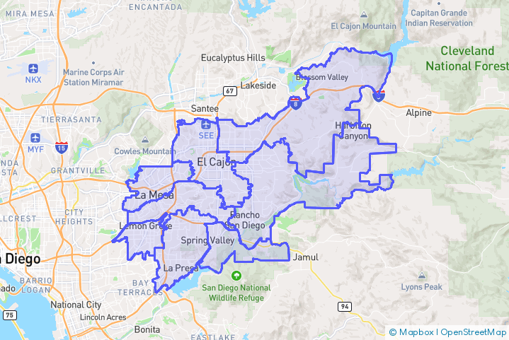 Service Area Map