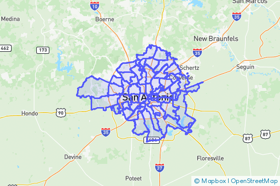 Service Area Map