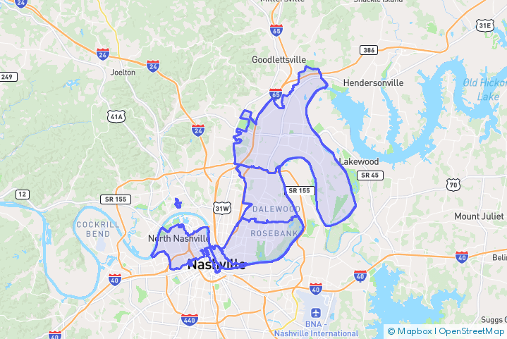 Service Area Map