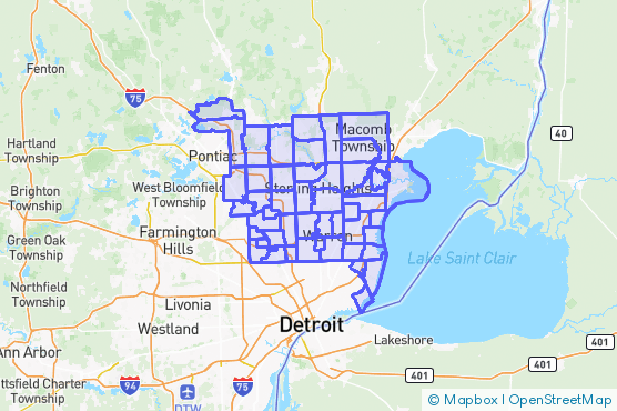 Service Area Map