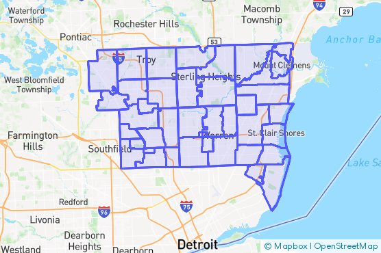 Service Area Map