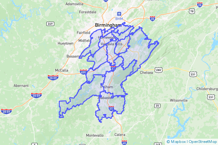 Service Area Map