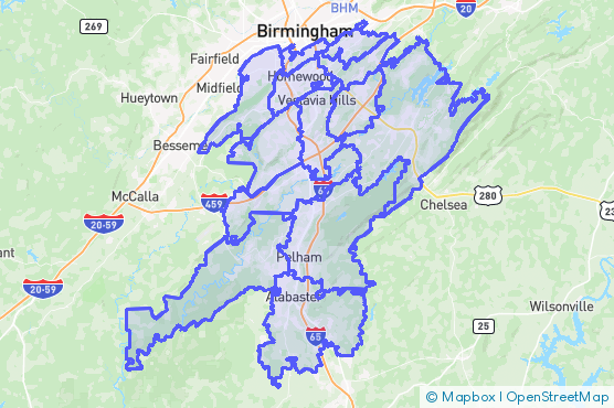 Service Area Map