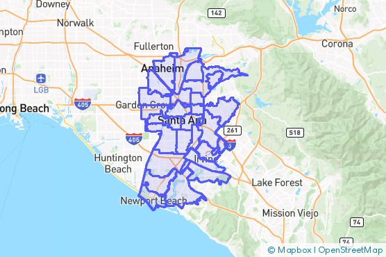 Service Area Map
