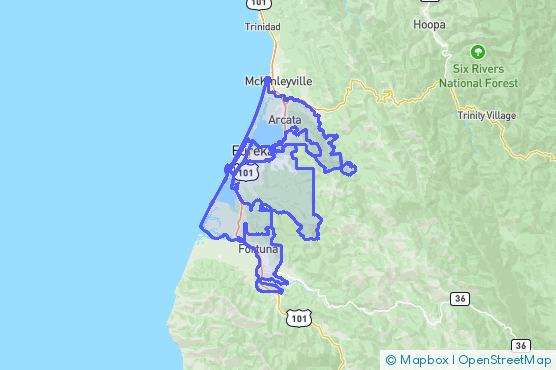 Service Area Map