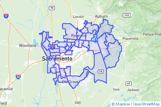Service Area Map