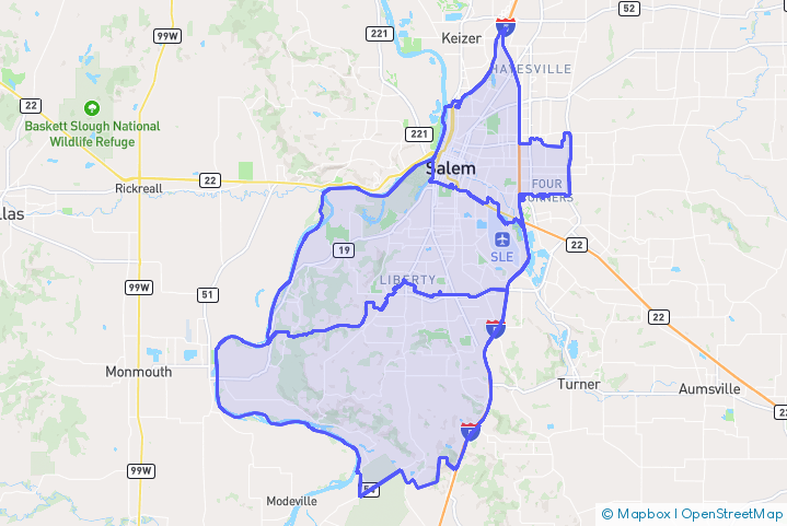 Service Area Map
