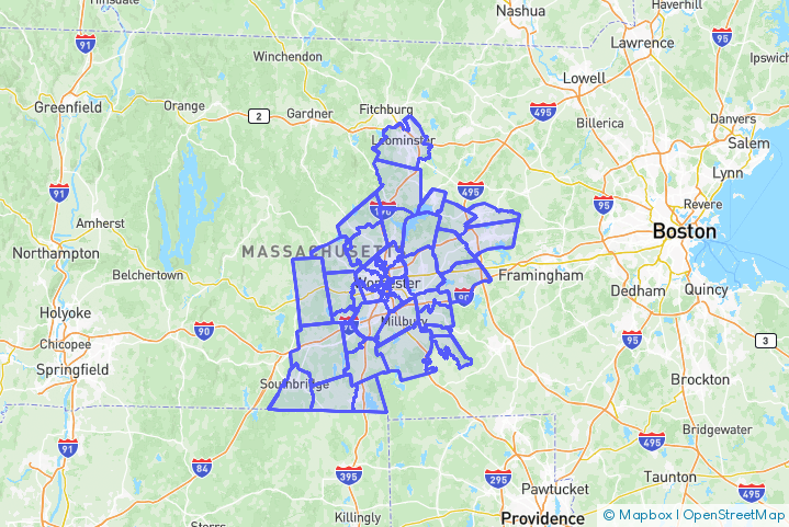 Service Area Map