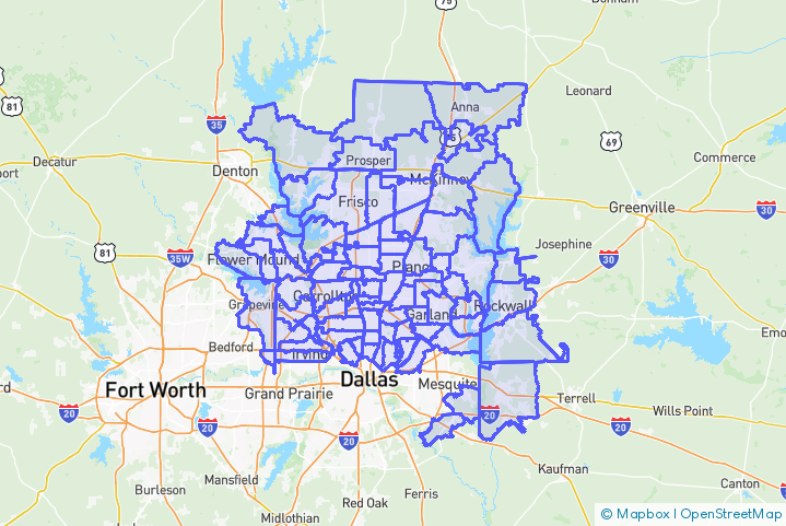 Service Area Map