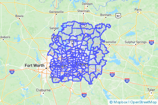 Service Area Map