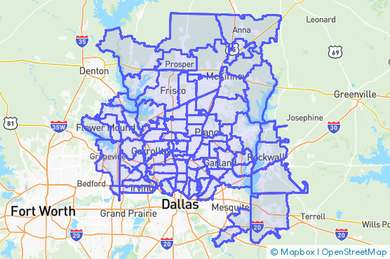 Service Area Map