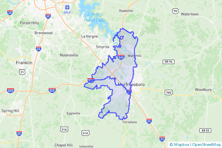 Service Area Map