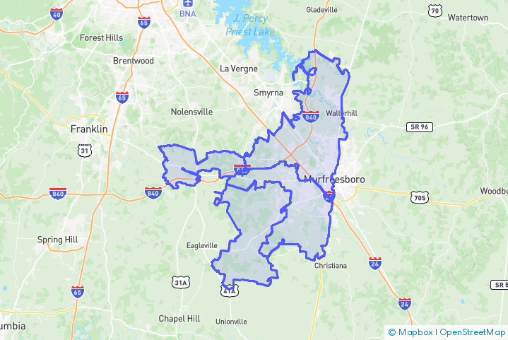 Service Area Map