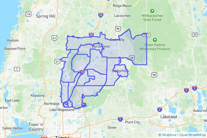 Service Area Map