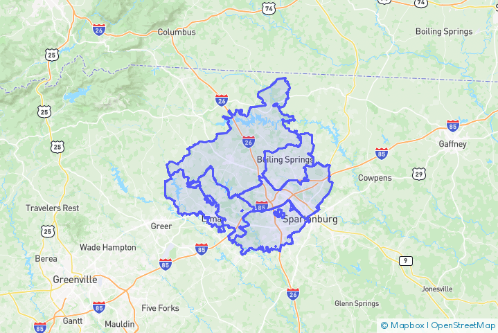 Service Area Map