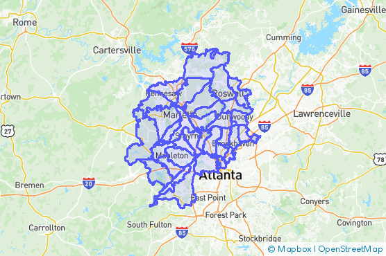 Service Area Map