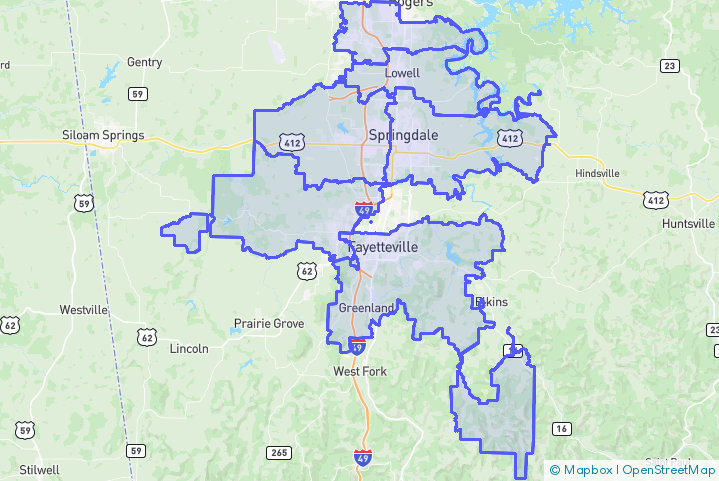 Service Area Map