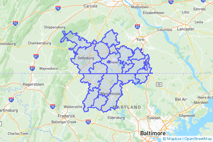 Service Area Map