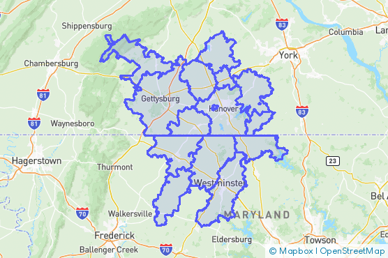 Service Area Map