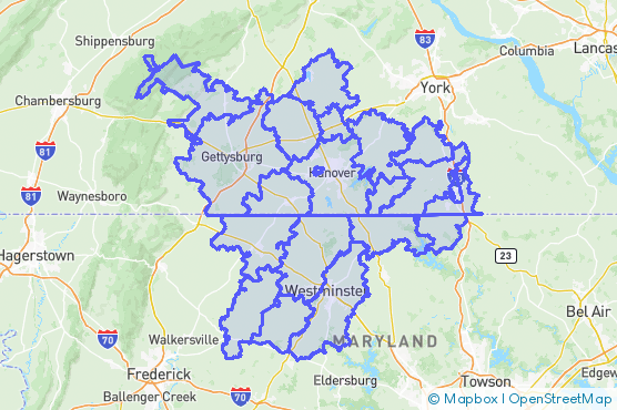 Service Area Map