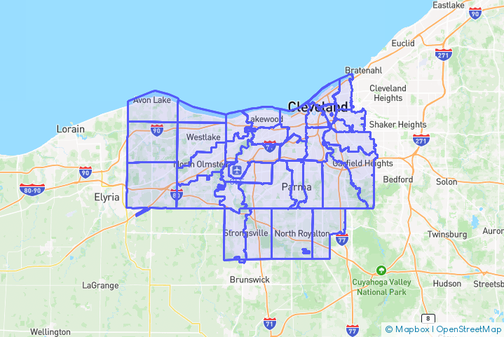 Service Area Map