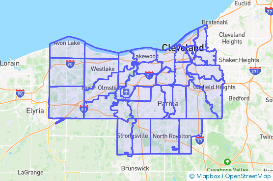 Service Area Map