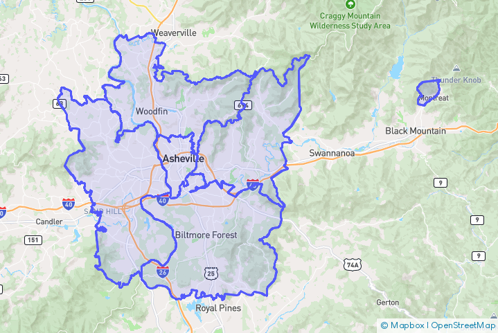 Service Area Map