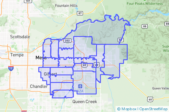 Service Area Map