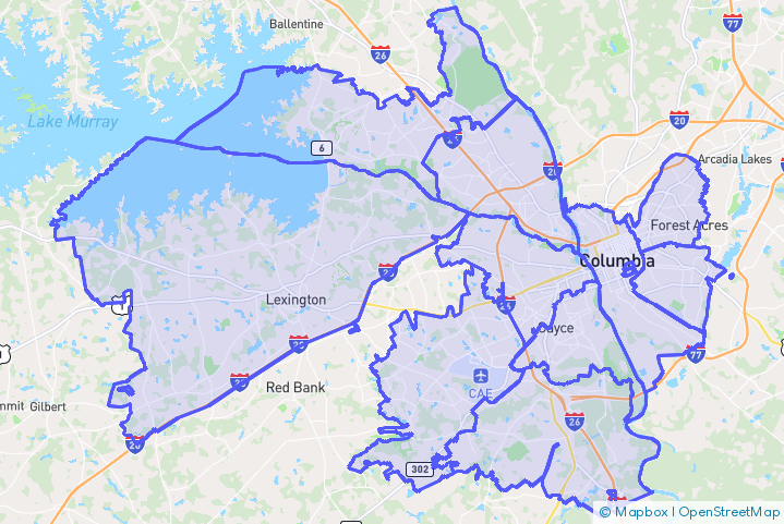Service Area Map